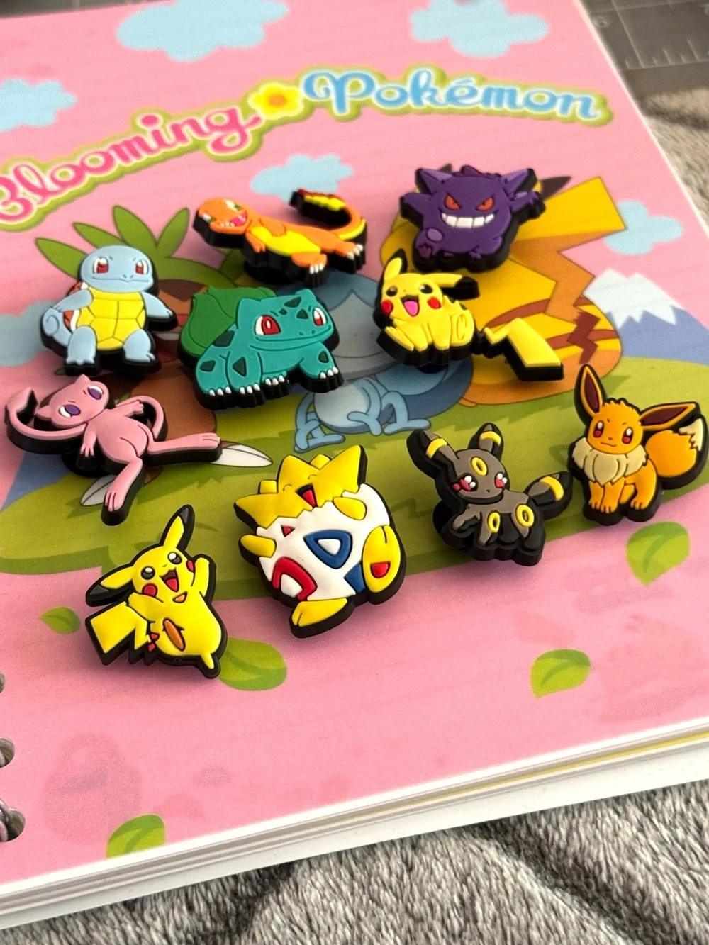 10 pc Pokemon Shoe Charms Set